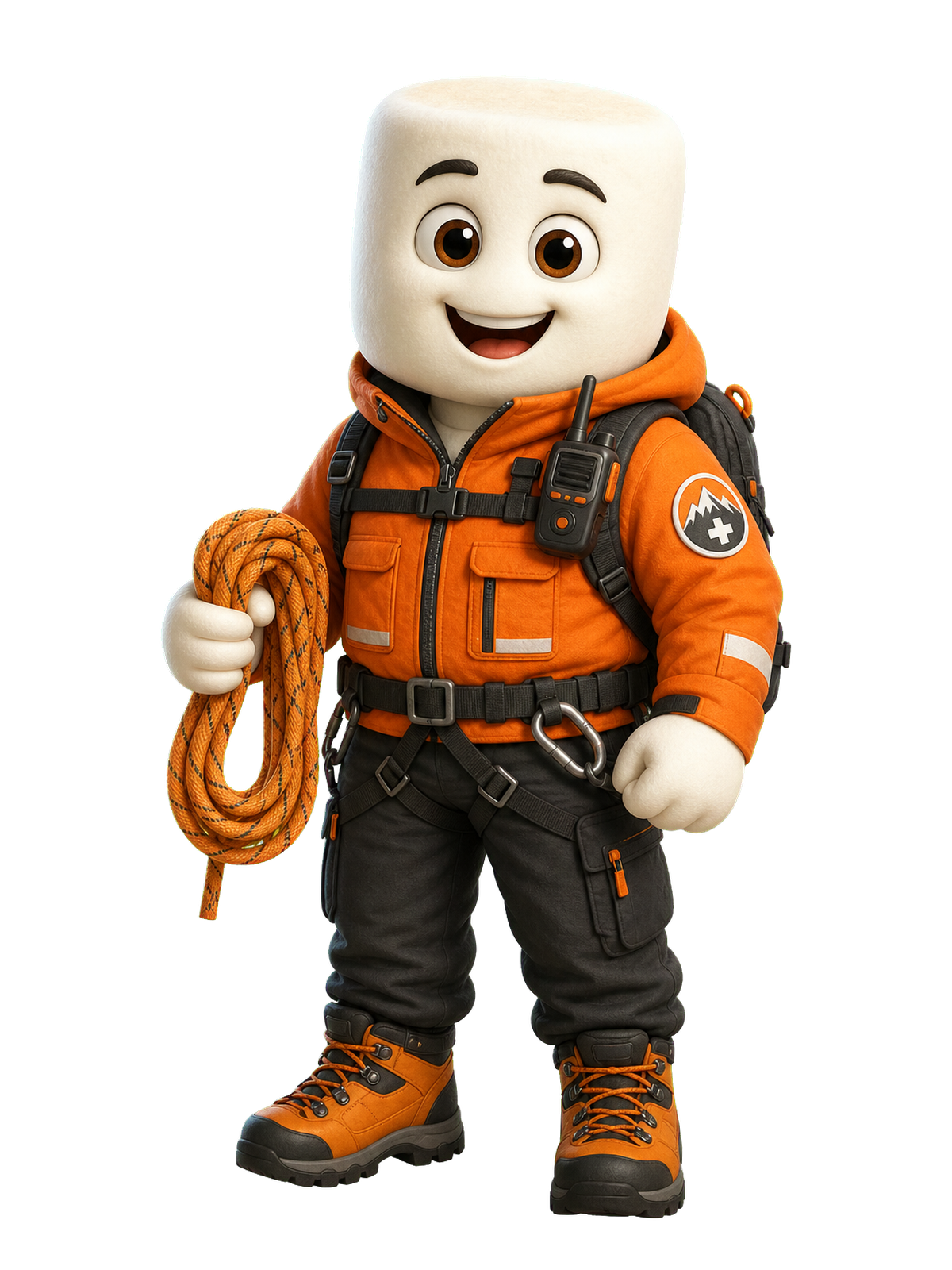 Marshmallow secouriste neige
